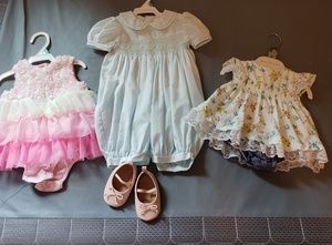 SOLD-Dressy Baby Girl Outfits - 6 months